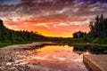 Chickakoo Lake recreation Area nea Stony Plane, Alberta,Canada Royalty Free Stock Photo