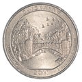 The Chickasaw National Recreation Area Quarter coin