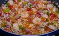 Chicken, Andouille and Shrimp Jambalaya