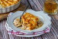 Chicken and bacon pie Royalty Free Stock Photo