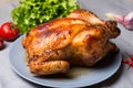 Chicken baked whole Royalty Free Stock Photo