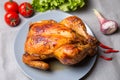 Chicken baked whole. Royalty Free Stock Photo