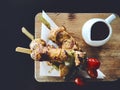 Chicken BBQ with spicy sauce Royalty Free Stock Photo