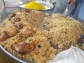 Chicken beryani kept for sale
