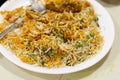 Indian street food Chicken Biryani Hot & Spicy Chicken Biryani, A most famous food of Indian people Royalty Free Stock Photo