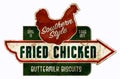 Chicken and Biscuits Sign Retro vintage Southern Cooking