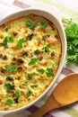 Chicken breast and cauliflower casserole Royalty Free Stock Photo