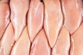 Chicken breast fillet background.Fresh Boneless and Skinless Chicken Breast Fillets