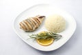 Chicken breast with rice Royalty Free Stock Photo