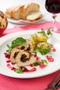 Chicken Breast Roulade Royalty Free Stock Photo