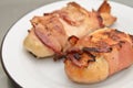 Chicken Breast Wrapped in Bacon Royalty Free Stock Photo