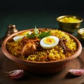 Chicken Briyani with rice, South Indian Food 1