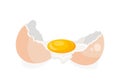 Chicken broken egg