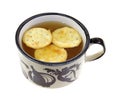 Chicken Broth with Crackers