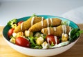 Chicken caesar salad with cheese