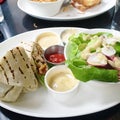 Chicken caesar wrap Royalty Free Stock Photo