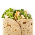 Chicken Caesar Wrap Royalty Free Stock Photo