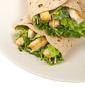 Chicken Caesar Wrap Royalty Free Stock Photo