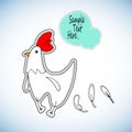 Chicken cartoon hen animal cute illustration vector child bird egg