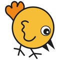 Chicken in cartoon style Royalty Free Stock Photo