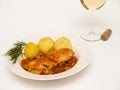 Chicken chasseur Royalty Free Stock Photo