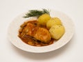 Chicken chasseur Royalty Free Stock Photo