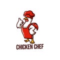 chicken chef food mascot kitchen rooster