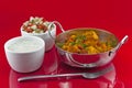Chicken and chickpea curry Royalty Free Stock Photo