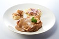 Chicken Chop with Mushroom Gravy Royalty Free Stock Photo