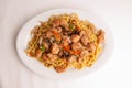 chicken chow mien meal
