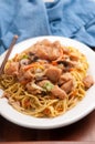 chicken chow mien meal