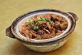 Chicken claypot rice Royalty Free Stock Photo