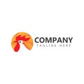 Chicken Company Logo Vector Template Design Illustration