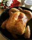 Chicken cooked entirely