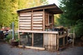 chicken coop made from recycled wooden pallets