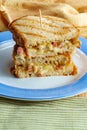 Chicken Cordon Bleu Panini Royalty Free Stock Photo