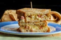 Chicken Cordon Bleu Panini Royalty Free Stock Photo