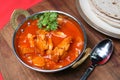 Chicken Curry and Chapattis Royalty Free Stock Photo