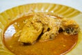 Chicken curry eat with roti Royalty Free Stock Photo