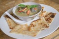 Chicken Curry with Roti Royalty Free Stock Photo