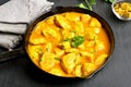 Chicken curry, top view Royalty Free Stock Photo