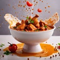 Chicken curry, traditional Indian cuisine