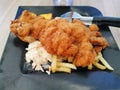 Chicken cutlet fried western food crispy meal fattening fats