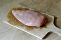 Chicken cutlet, meat before frying Royalty Free Stock Photo
