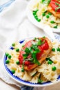 Chicken Cutlets in Pizzaiola Sauce. Royalty Free Stock Photo