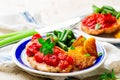 Chicken Cutlets in Pizzaiola Sauce. Royalty Free Stock Photo