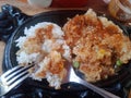 Chicken drumstick side dish rice