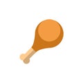 chicken drumstick. Vector illustration decorative design Royalty Free Stock Photo