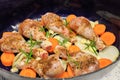 Chicken drumsticks with vegetables and herbs Royalty Free Stock Photo