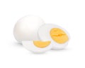 Chicken Egg ,boiled egg isolated on white background Royalty Free Stock Photo